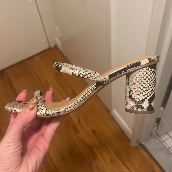 Snakeskin Express sandals worn once - Picture 2 of 4